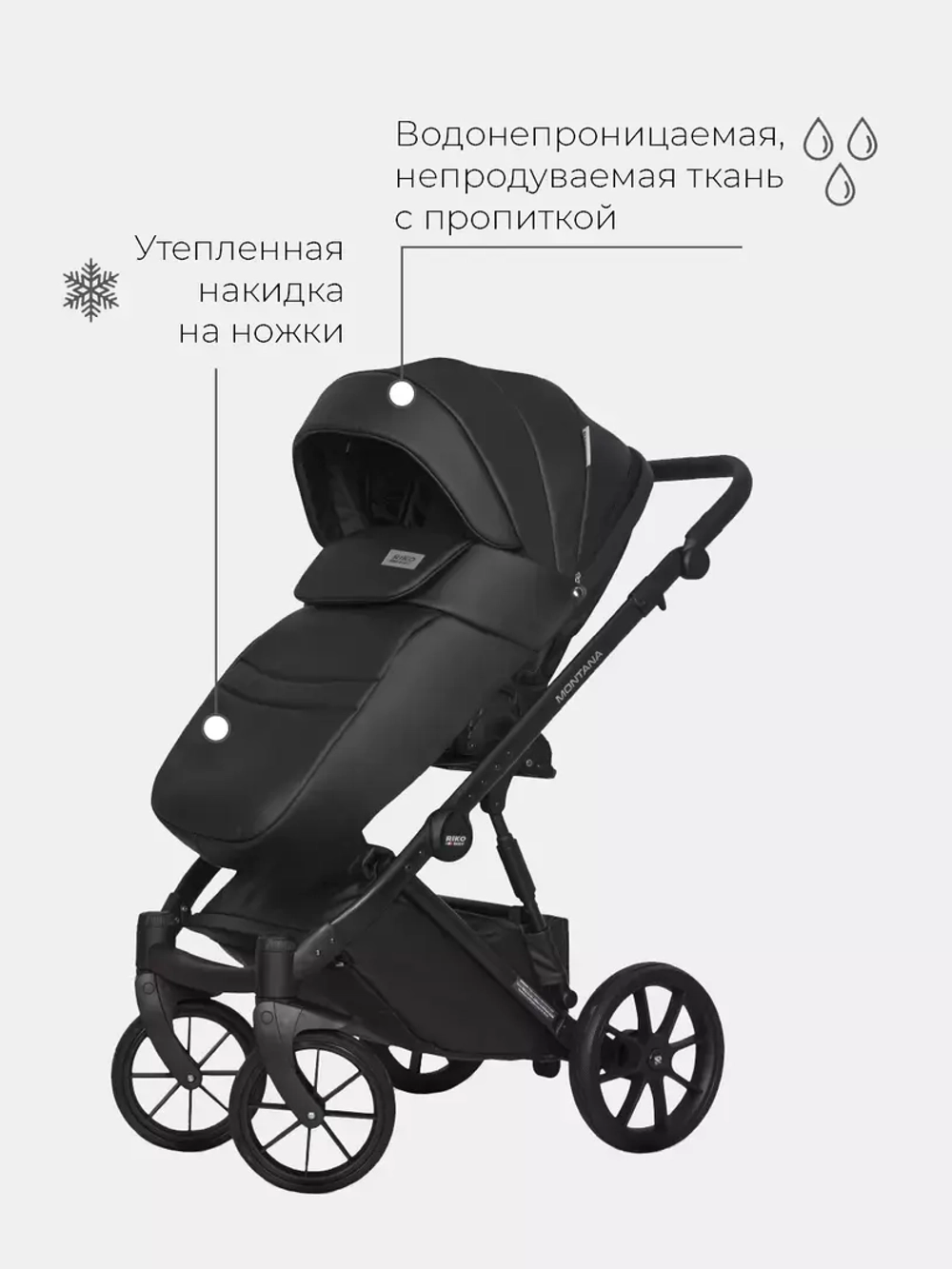 Коляска MONTANA ECCO (2 в 1) (RIKO BASIC)