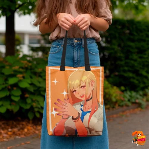 Сумка шоппер с принтом Эта фарфоровая кукла влюбилась