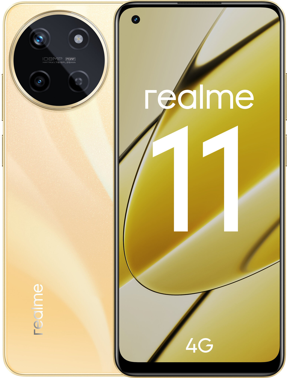 Смартфон realme 11 4G 8/128 ГБ RU, 2 nano SIM, золотой