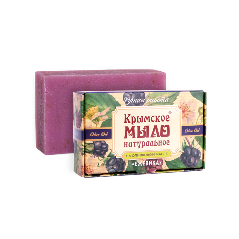 Крымское натуральное мыло на оливковом масле Ежевика, 100 г (2,05 б)