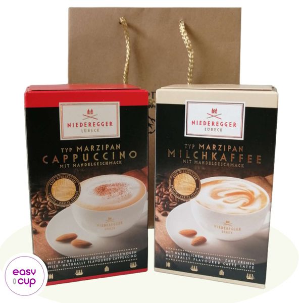 Кофе Niederegger с марципаном: Кофе с молоком и Капучино