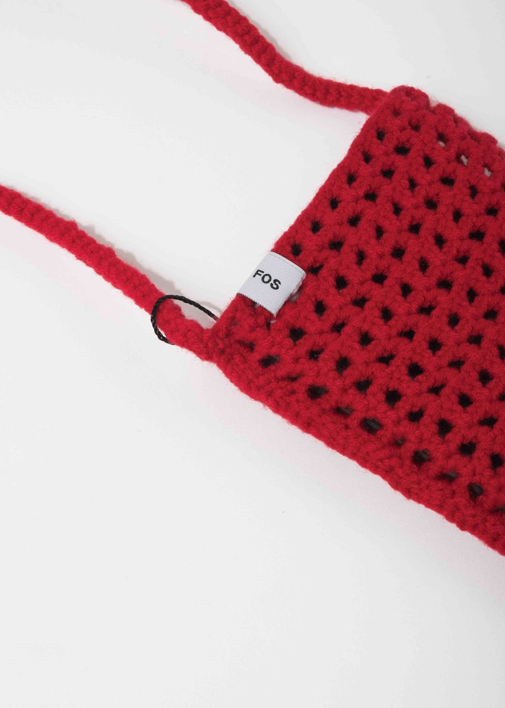 Вязаная сумочка FOS Красная