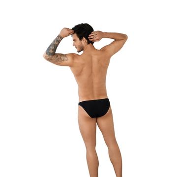 Мужские трусы слипы черные с двойной резинкой Clever Moda UTOPIA BRIEF 095211