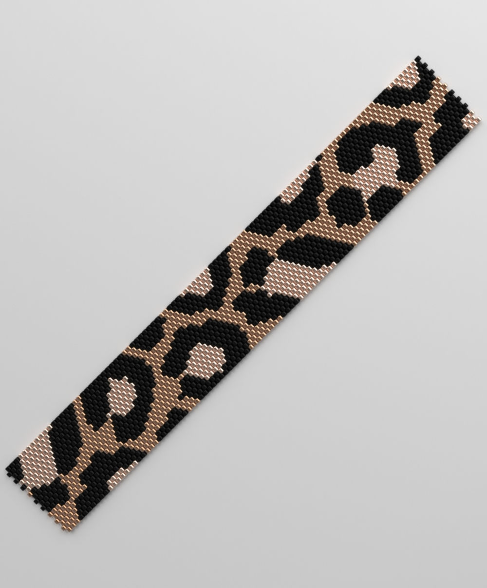 Схема PEYOTE, Схема браслета мозаичное плетение, узор из Miyuki Delica 11/0, файл PDF, №460