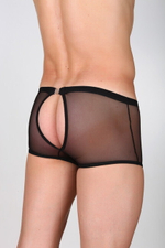 Шорты мужские сетчатые с открытой областью ягодиц, (46) (Цвет: черный)