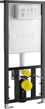 Комплект Vitra 9004B003-7202 подвесного безободкового унитаза S20 Rim-Ex с инсталляцией и кнопкой, сиденье микролифт