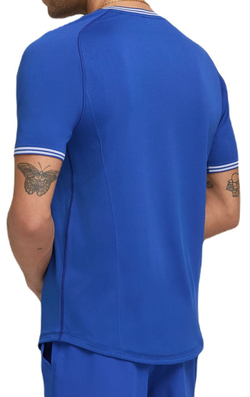 Теннисная футболка Wilson Court Performance Crew T-Shirt - Blue