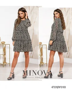 Платье 3103-черный Minova