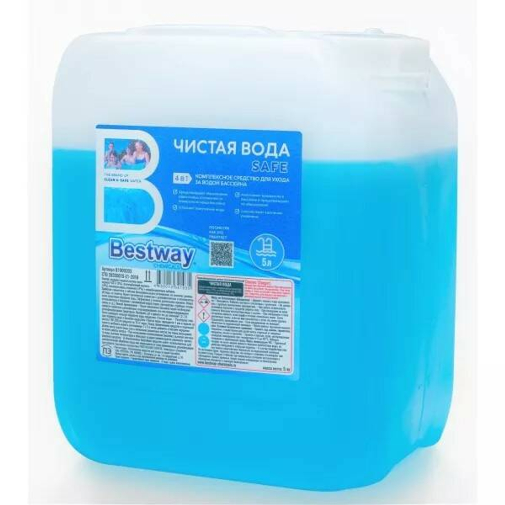 Средство для бассейнов Bestway Чистая Вода Safe 4в1 5л