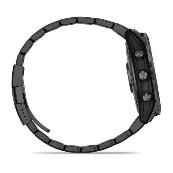 Умные часы Garmin Fenix 7X Sapphire Solar титановый угольно-серый DLC с угольно-серым титановым DLC браслетом