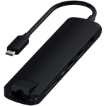 SATECHI Slim Multiport with Ethernet Adapter (Black)