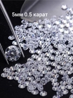 Серьги с муассанитами