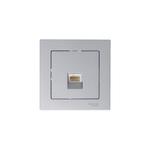 ATLASDESIGN РОЗЕТКА компьютерная RJ45, кат. 5Е, механизм, АЛЮМИНИЙ