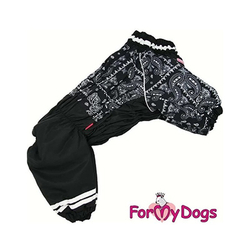 Formydogs Комбинезон "Пэчворк" черный для девочек (A0)