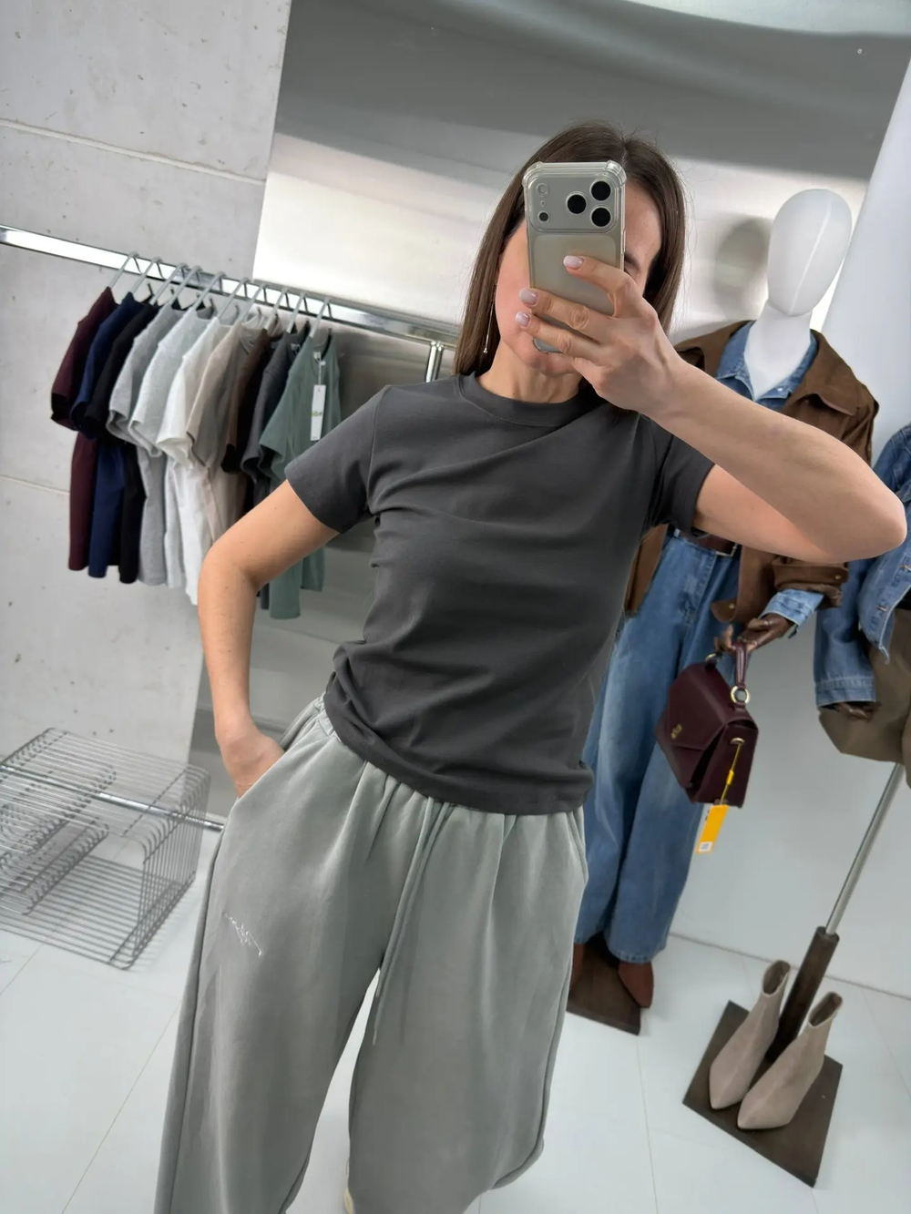 Футболка женская арт. 821 цвет "графит"