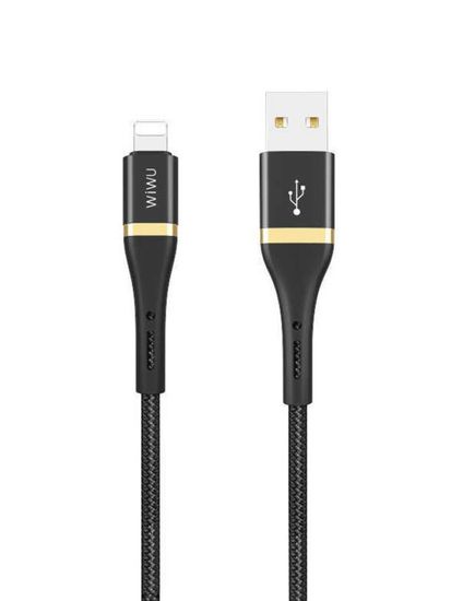 Кабель WiWU ED-100 USB Lightning (2 м) Черный