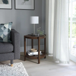 Придиванный столик - IKEA LISTERBY/ИКЕА ЛИСТЕРБИ, 50х50х56 см, темно-коричневый мореный дубовый шпон