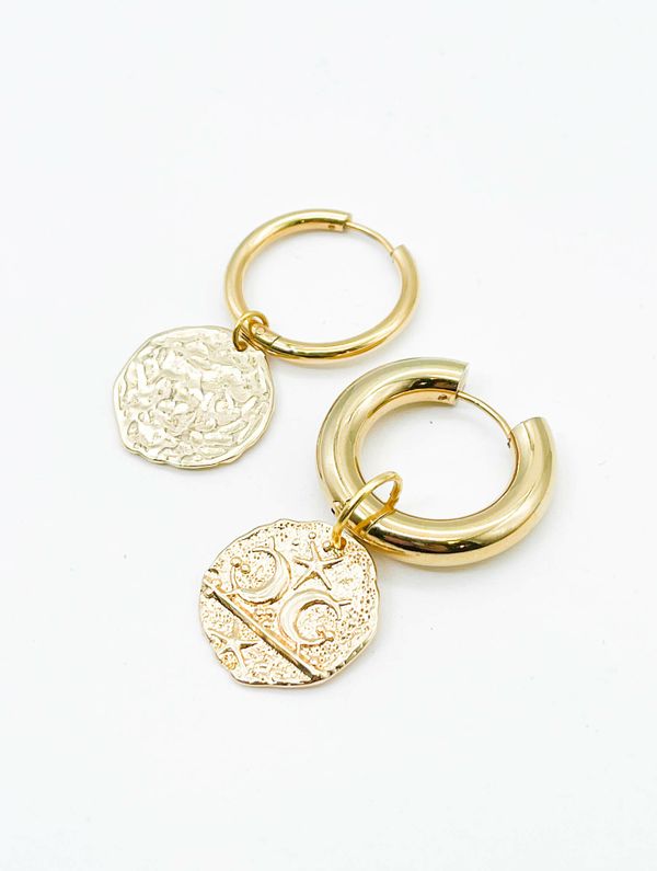 Подвеска Медальон мятый