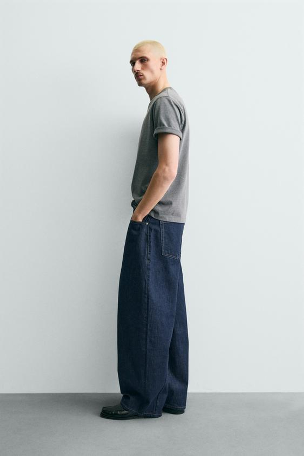 ZARA ДЖИНСЫ BALLOON FIT, ИНДИГО