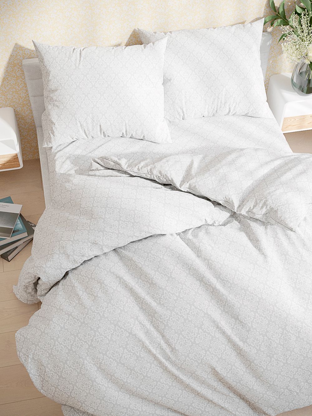 Простынь на резинке перкаль Сказка "Klassik" 90x200 см