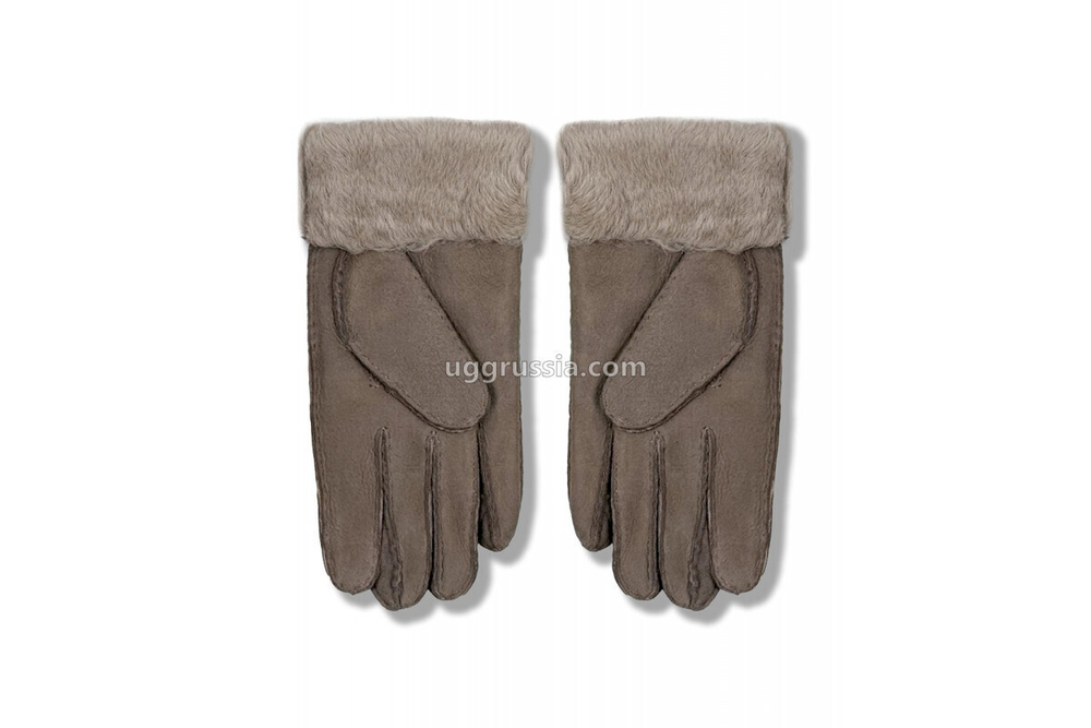 UGG Перчатки Замшевые Женские Серые