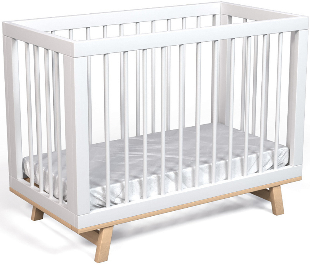 Кроватка детская Lillaland Lilla Aria белый/бежевый