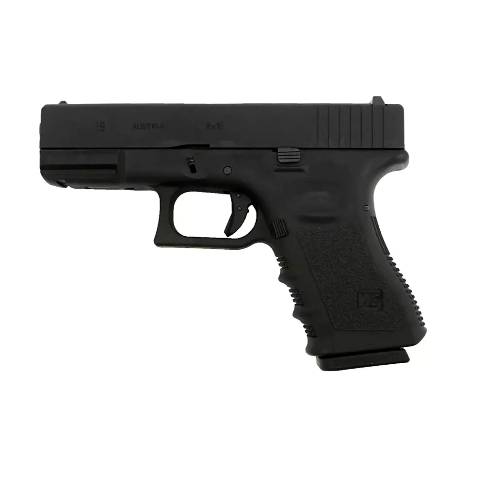 Модель пистолета WE Glock G19 gen3 metal slide Gas, Black