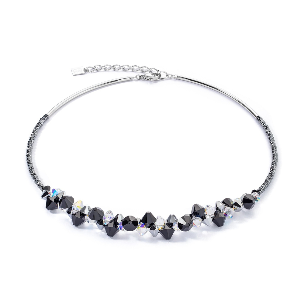 Колье Coeur de Lion Black-Crystal 4640/10-1318