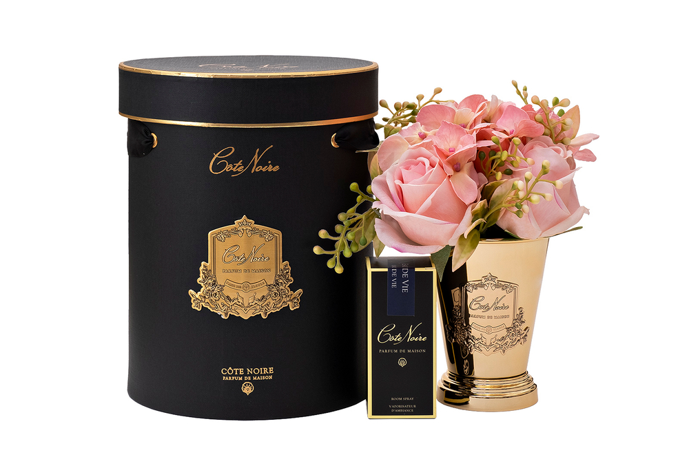 Диффузор Летний розовый (Summer Posy pink), спрей Живая вода (Eau de vie) 2x5 мл Garda Decor