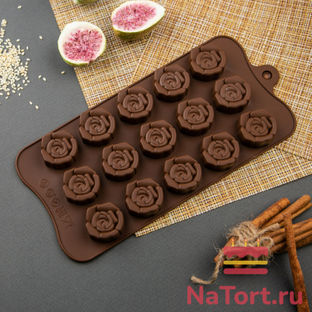 Форма силиконовая «Розочки» 15 ячеек