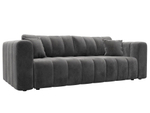 Диван прямой Лига-062 НПБ ВЕЛЮР TOWER 10 серый