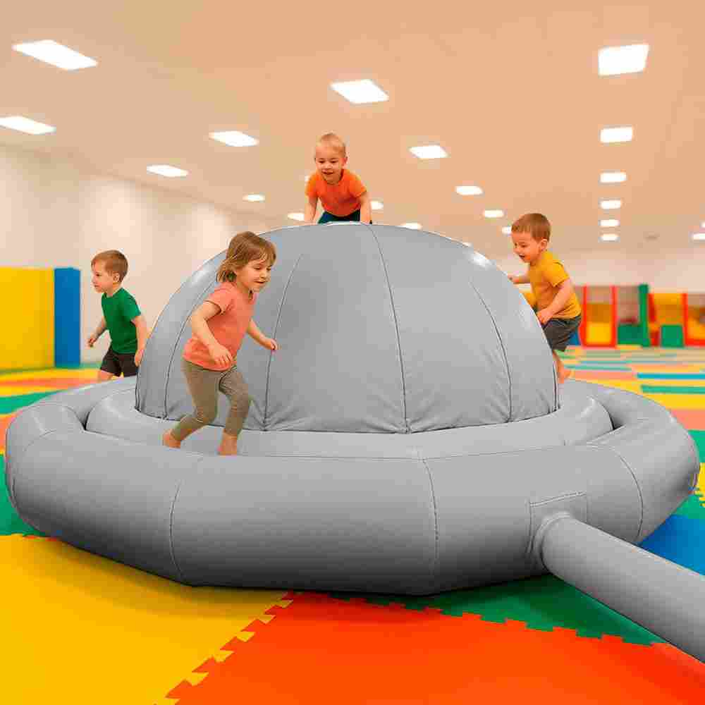 Надувное оборудование «Надувной живот» 5*5*1,5 м, серый