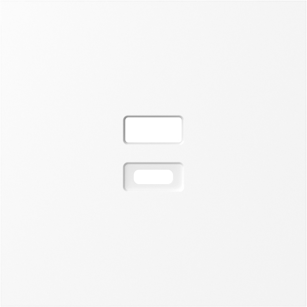 Накладка для розеток USB, глянцевый белый, серия S08
