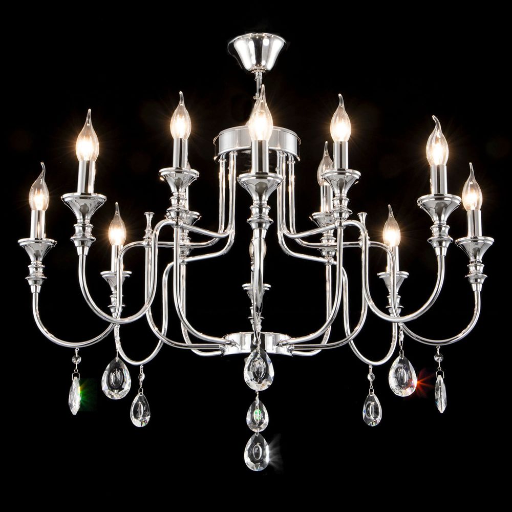 Citilux Рига CL437221 Люстра подвесная Хром