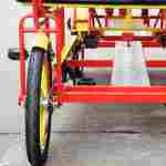 Семейный велосипед, шестиместный, красный