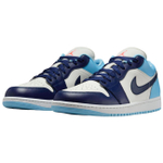 Jordan Air Jordan 1 Cushioning Low top Vintage Basketball Shoes Men's Ice Blue