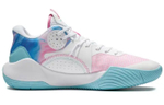 Li Ning Sonic 9 Team Cotton Candy Textile, Synthetic Leather Cushioning Breathable Rebound Low top Basketball Shoes