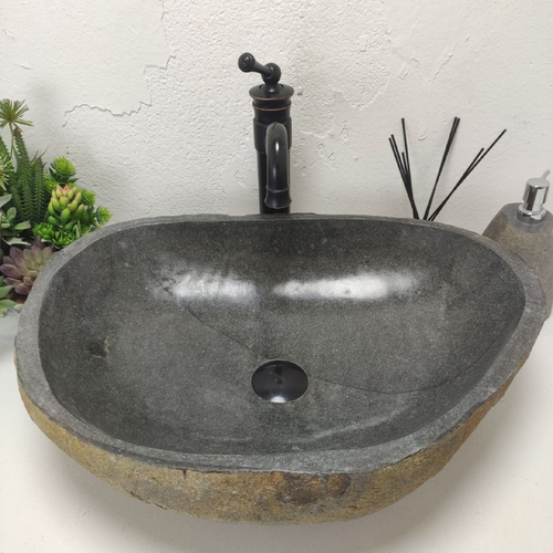 Раковина из речного камня RS01703 58*42*15 см