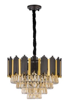 5289SA/8C SGT+BRS+CGN (1) Люстра VL