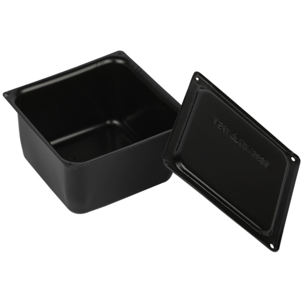 Коробка протяжная ЭРА Y-995-150-150-100-31 металлическая У-995 без уплотнителя 150х150х100мм черная IP31 | Коробки протяжные металлические