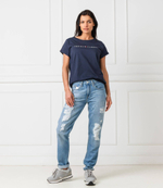 футболка Tommy Hilfiger - темно-синий(UW0UW01618)