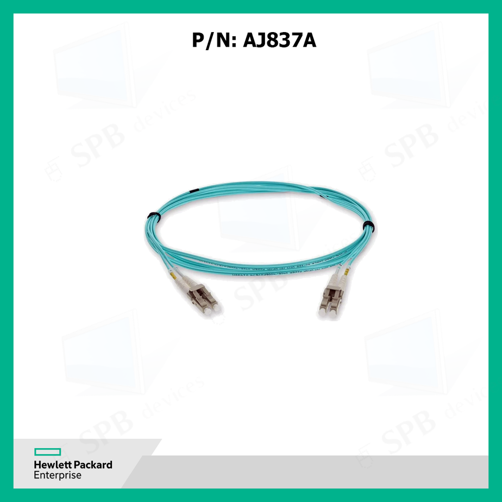 Кабель оптический HP LC to LC Multi-mode OM3 2-Fiber, 15 метров , 491027-001, AJ837A