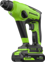 Перфоратор аккумуляторный GREENWORKS GD24SDS1 24V, АКБ 2Ач и ЗУ 3803107CUA