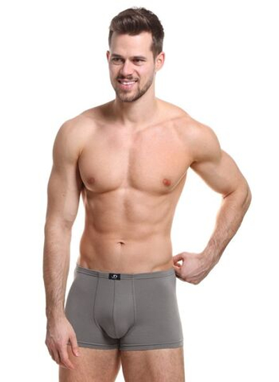 Хлопковые мужские трусы-боксеры (Размер: M) (Цвет: серый)