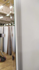 Дверь Входная Лабиринт STORM Зеркало фацет Белый софт