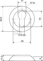 НАКЛАДКИ ЦИЛИНДРОВЫЕ CODE DECO DP-C-14-NIS
