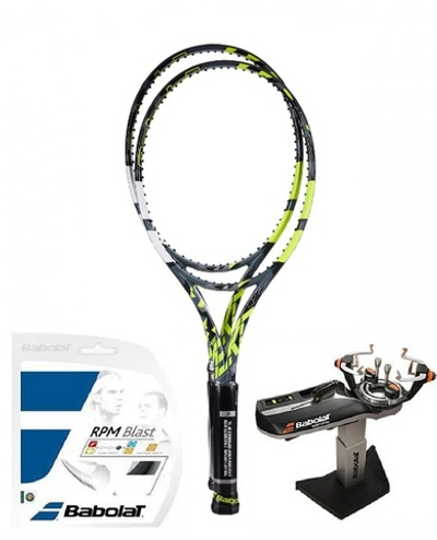 Ракетка теннисная Babolat Pure Aero 98 2 Pack - grey/yellow/white