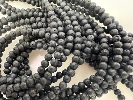 Нить бусин из лавы 4,5мм(уценка)