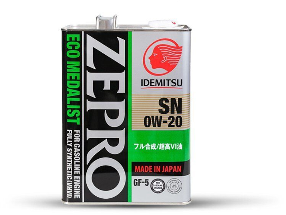 IDEMITSU ZEPRO RACING 0W20 4 л