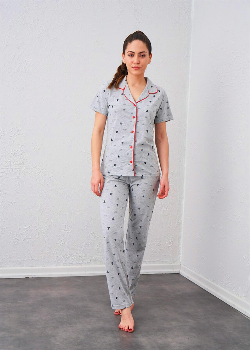 RELAX MODE / Пижама женская со штанами хлопок домашний костюм - 10724